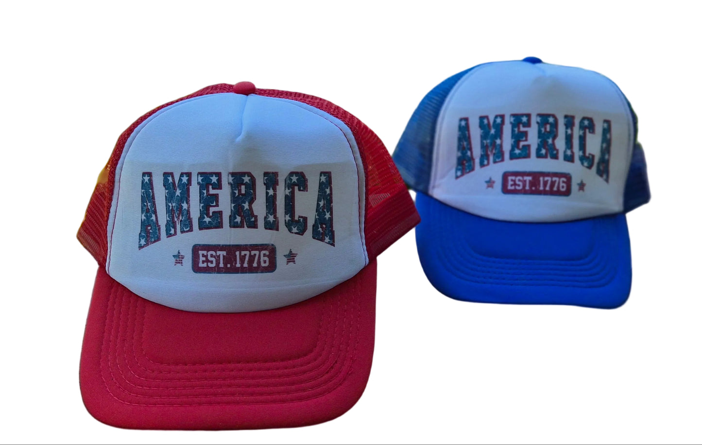 America Est 1776 Trucker Hat | Red White Blue Snapback
