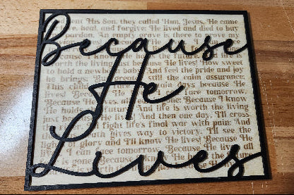 Because He Lives Wall Decor